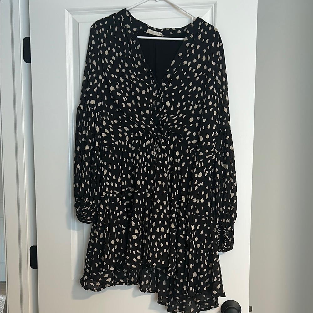 By Together Black and Cream Mini Dress